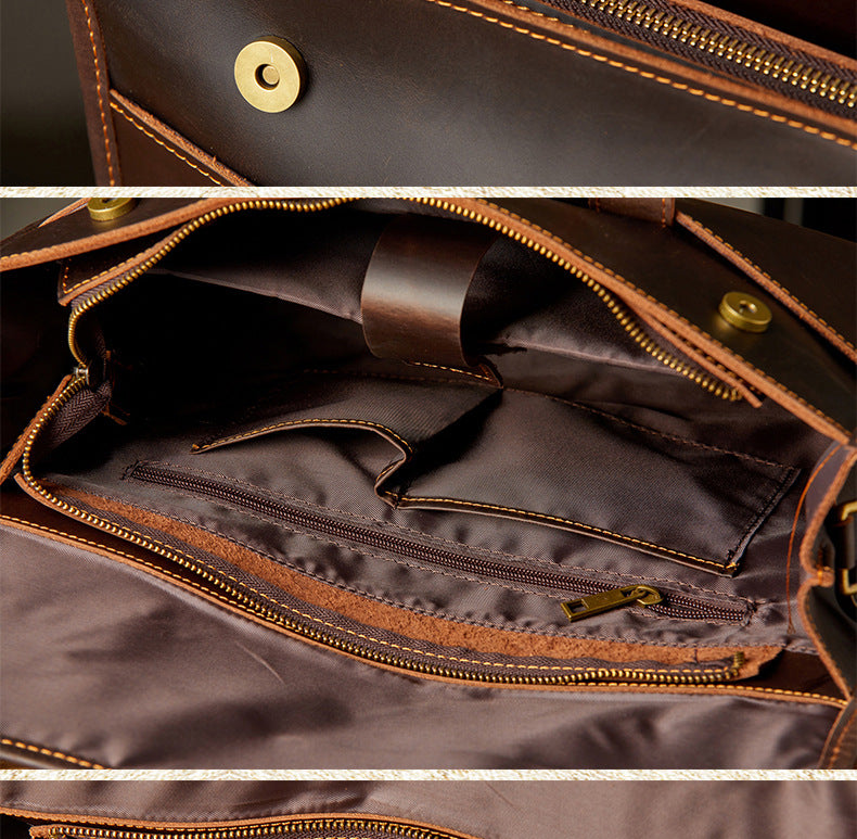 Dluxe Ave. Genuine Leather Business Briefcase