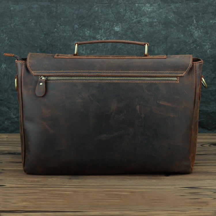 Dluxe Ave. Leather Crossbody Business Travel Bag