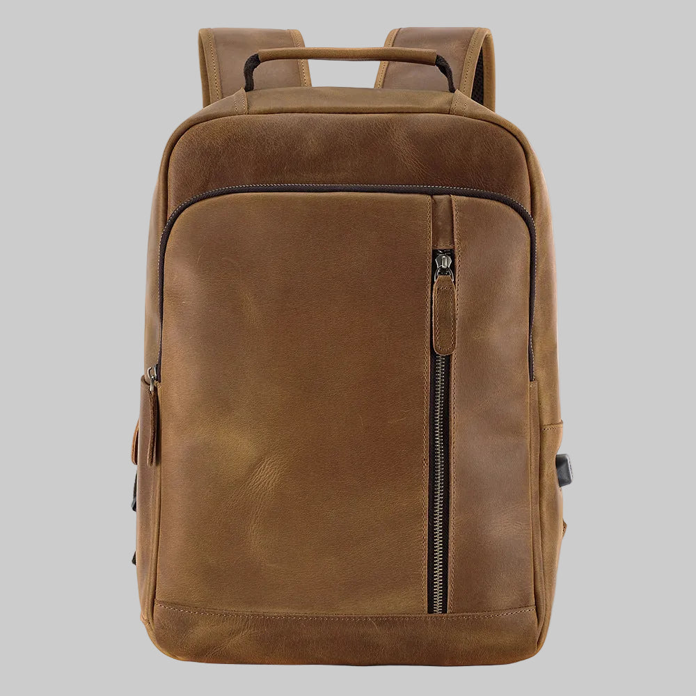 Dluxe Ave. Large Genuine Leather Backpack