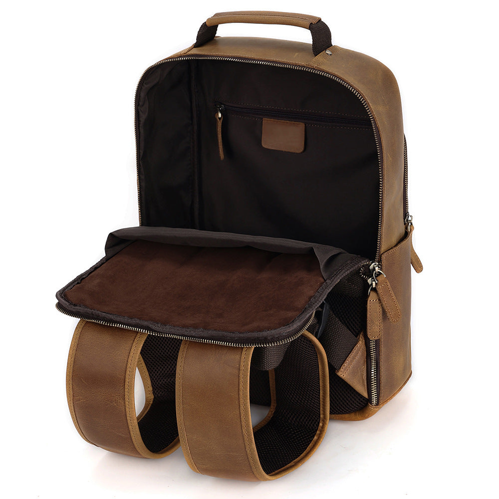 Dluxe Ave. Large Genuine Leather Backpack