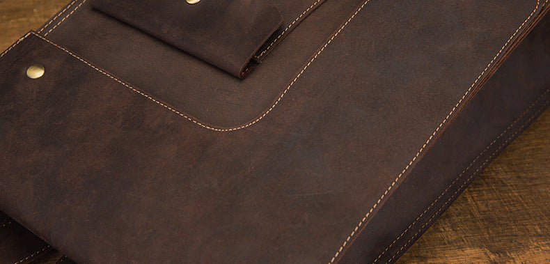 Dluxe Ave. Genuine Leather Travel Backpack
