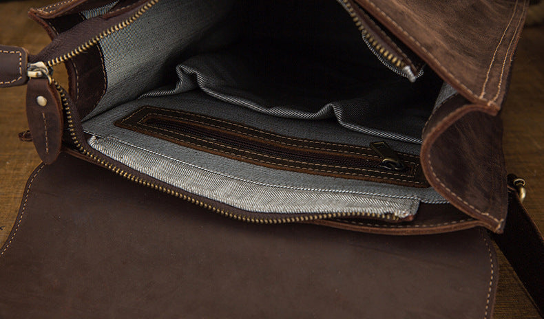 Dluxe Ave. Genuine Leather Travel Backpack
