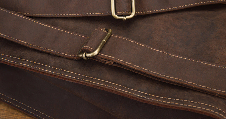 Dluxe Ave. Genuine Leather Travel Backpack