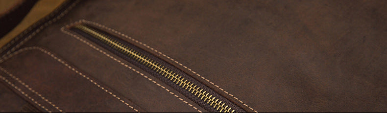 Dluxe Ave. Genuine Leather Travel Backpack