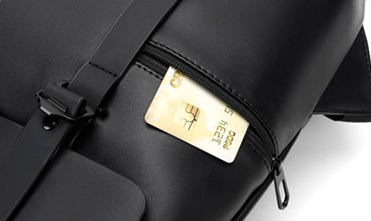 Dluxe Ave. Large Leather Travel  Backpack