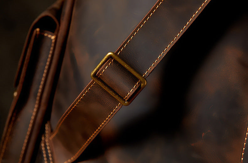 Dluxe Ave. Genuine Leather Travel Backpack
