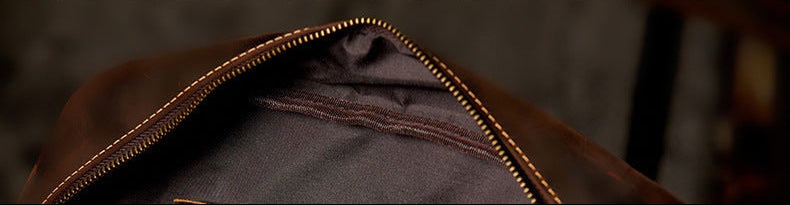 Dluxe Ave. Genuine Leather Travel Backpack
