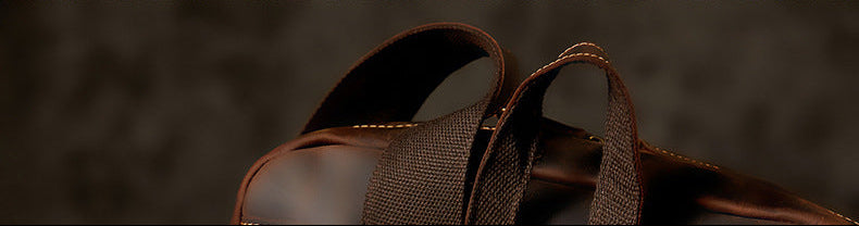 Dluxe Ave. Genuine Leather Travel Backpack