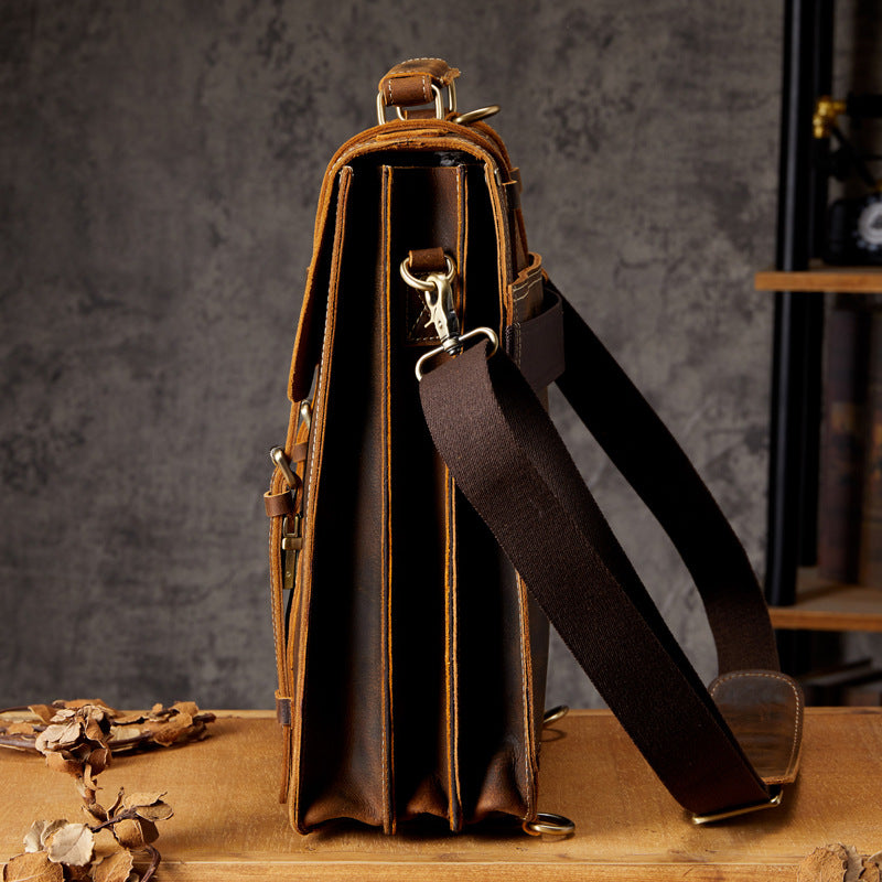 Dluxe Ave. Genuine Leather Cowhide Backpack