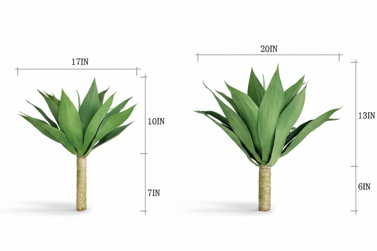 Dluxe Ave. Artificial Tropical Plants/ Agave Succulent Decor
