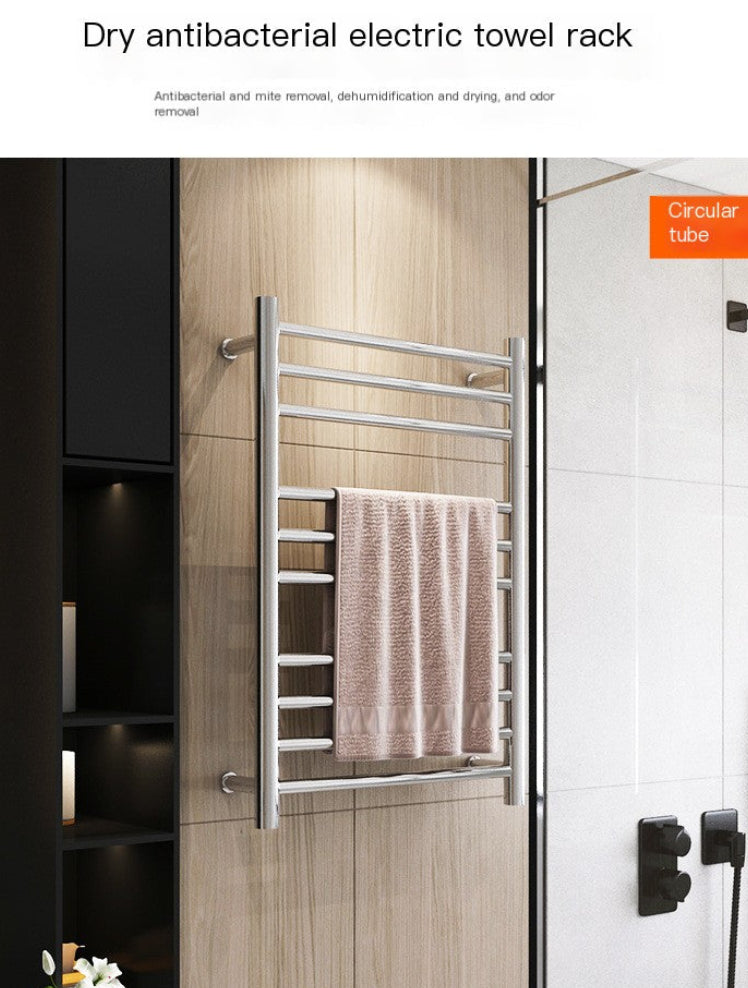 Dluxe Ave. Chrome Heated Towel Rack with Temperature Control (1 pc)