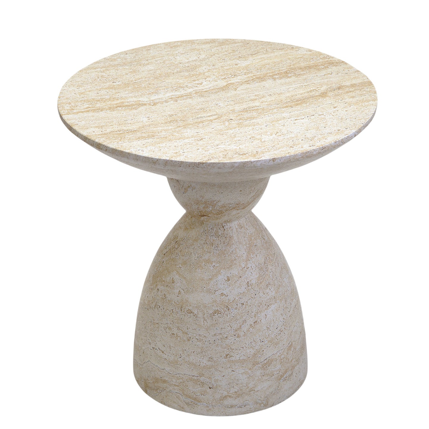 Medieval Style Magnesium Oxide Round Coffee Table
