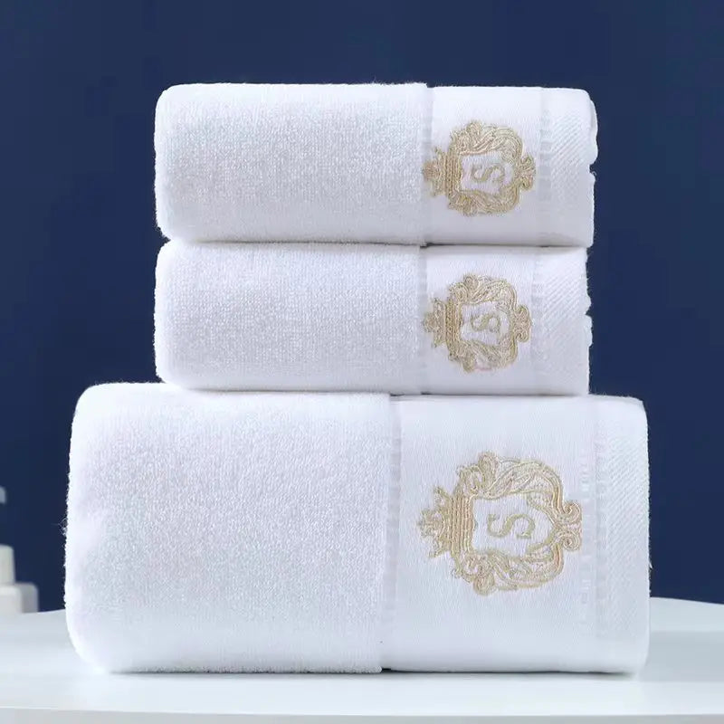 Dluxe Ave. 3 Pcs Ultra-Soft Cotton Bath Towel Set for Home