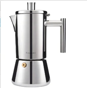 Dluxe Ave. Stainless Steel Italian Coffee Maker for 4 Cups (Single)