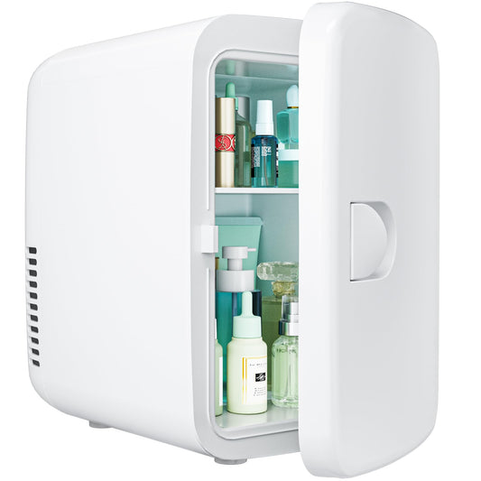 Dluxe Ave. Mini Fridge Cooler and Warmer for Skin Care Cosmetics / White