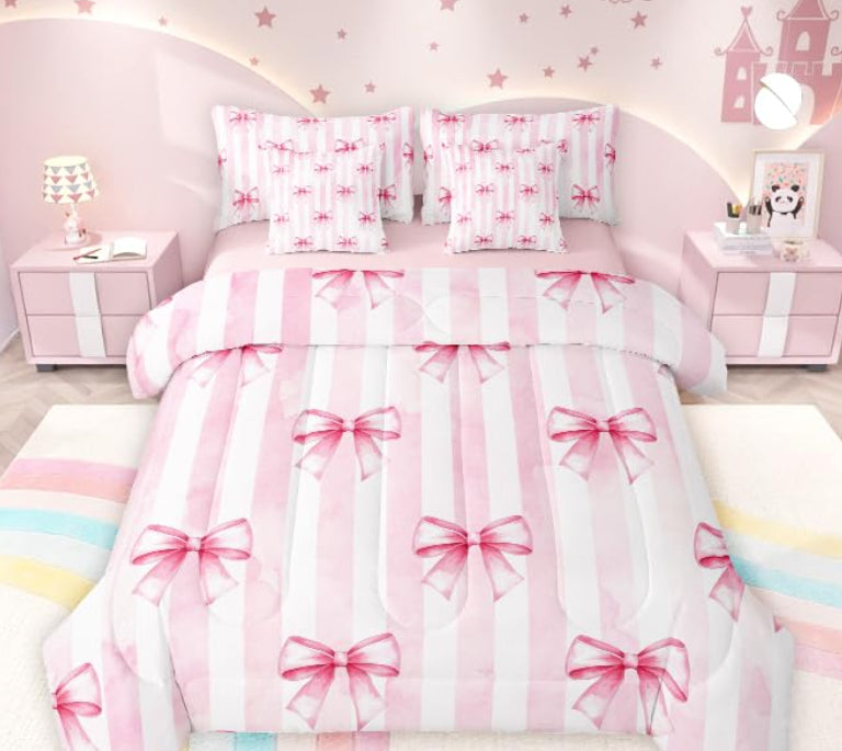 Dluxe Ave. ( FULL ) 7 Pcs Comforter and Bedding Set