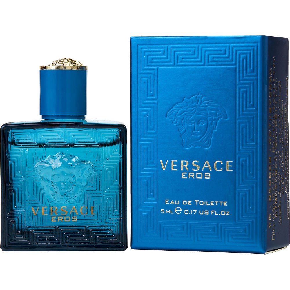 Dluxe Ave. VERSACE EROS by Gianni Versace EDT .17 OZ MINI for MEN ---(Package Of 3)