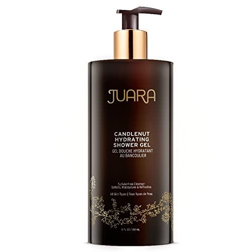 Dluxe Ave. Juara - Candlenut Hydrating Shower Gel | Moisturizing Body Wash | Natural Soap | Soothe Skin | Gentle Nourishment | Cruelty Free Paraben & Sulfate Free Vegetarian | 12 oz.