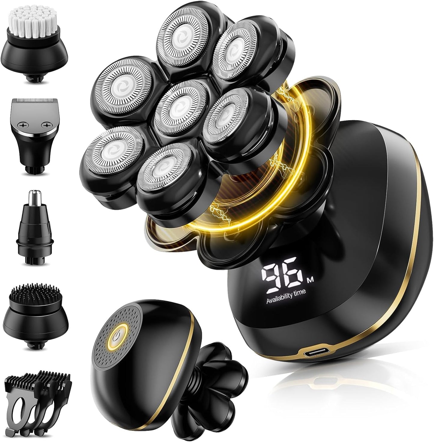 Dluxe Ave. 6-in-1 Electric Head Shavers/ Black
