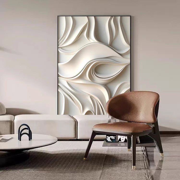 Minimalist Abstract Wall Art with Aluminum Frame