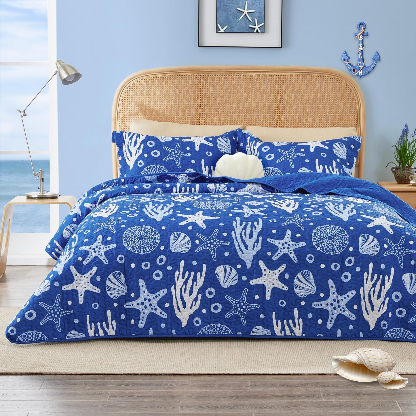 Dluxe Ave. ( KING ) 3 Pcs Quilt and Bedding Set, for All Season
