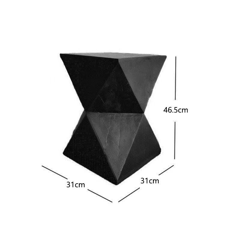 Artistic Rubber Wood Side Table