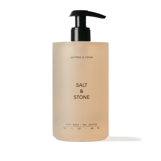 Dluxe Ave. Salt & Stone Body Wash with Antioxidants for Deep Moisture | For Women & Men  15.2 fl oz