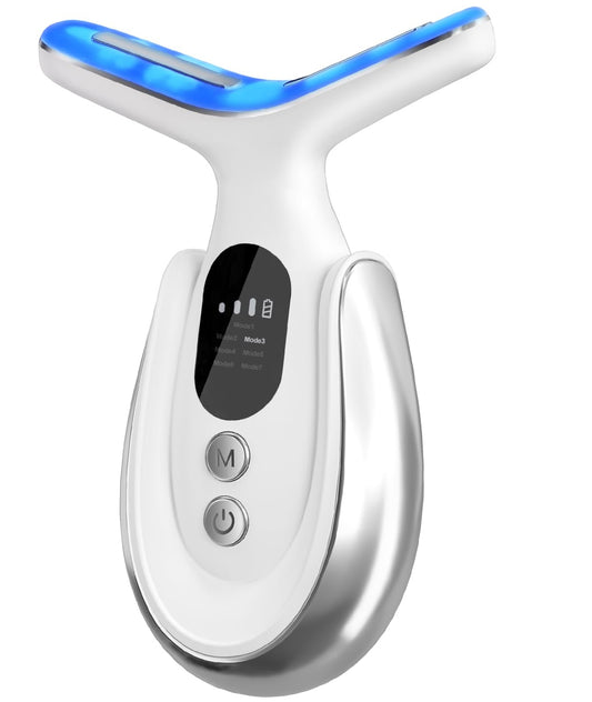 Dluxe Ave. Neck Face Massager 7-in-1 /white