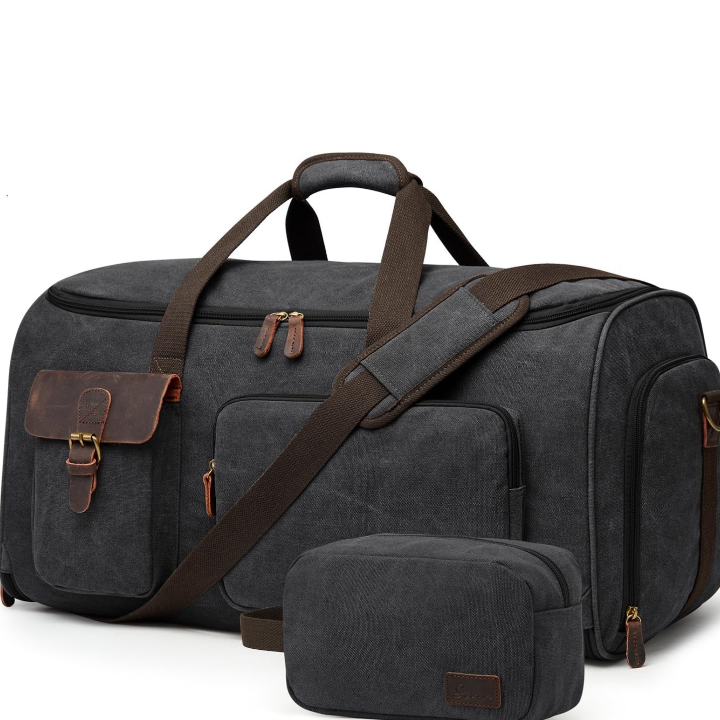 Dluxe Ave. Convertible Garment Duffle Bags for Travel Suit/ Carry on Luggage with Toiletry Bag