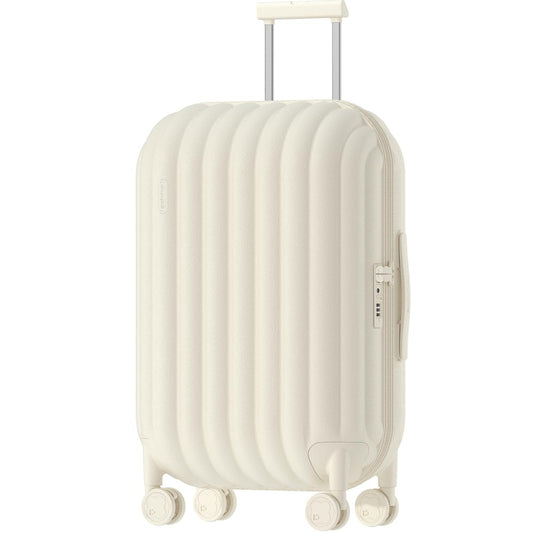 Dluxe Ave.Luggage Suitcases Set/Spinner Wheels/TSA Lock/ (White) 24+28 Inch