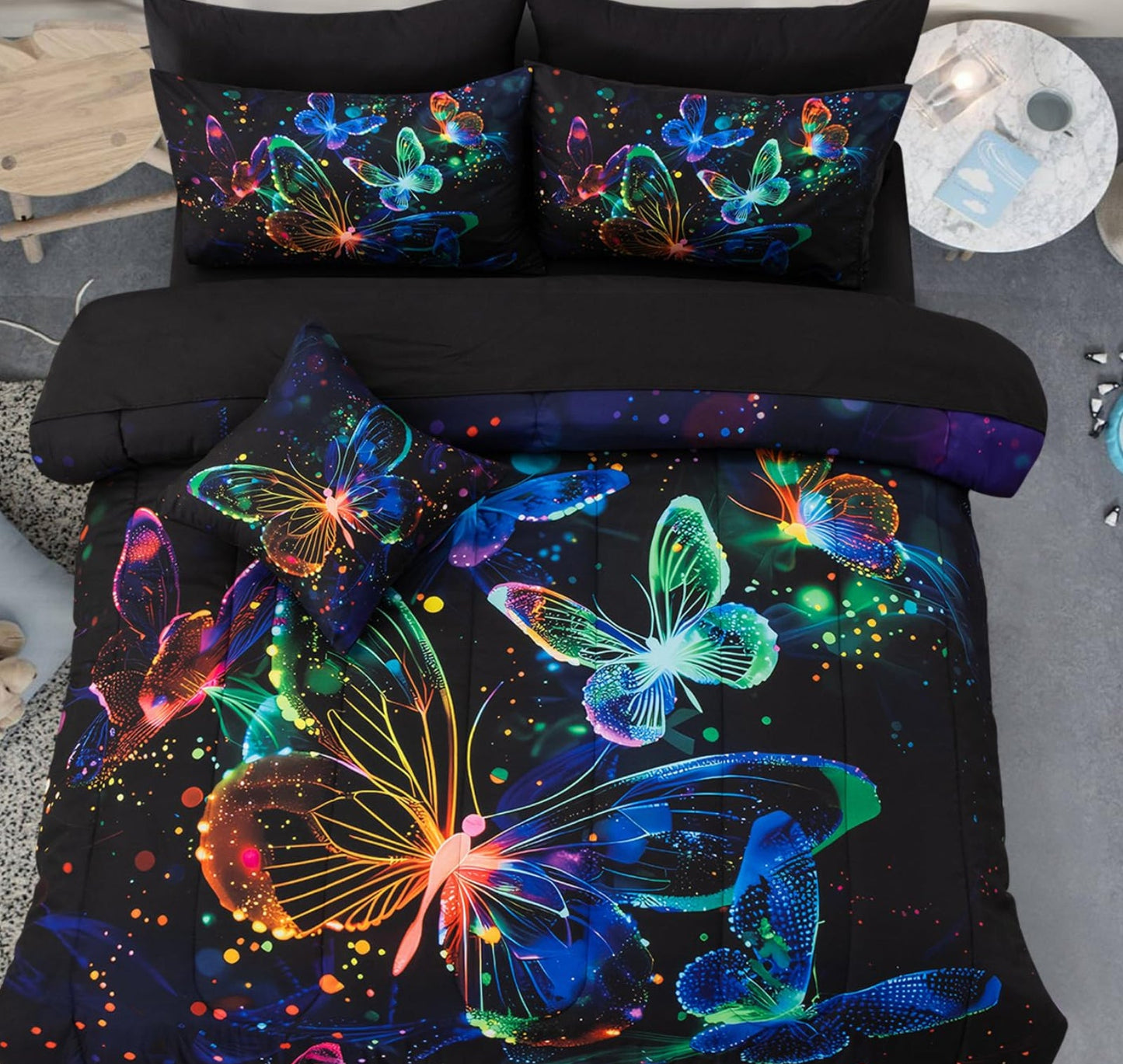 Dluxe Ave. ( FULL) 6 Pcs Comfort and  Bedding Set