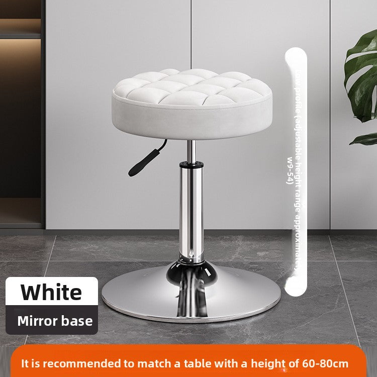 Adjustable Height Swivel Bar Stool with Backrest
