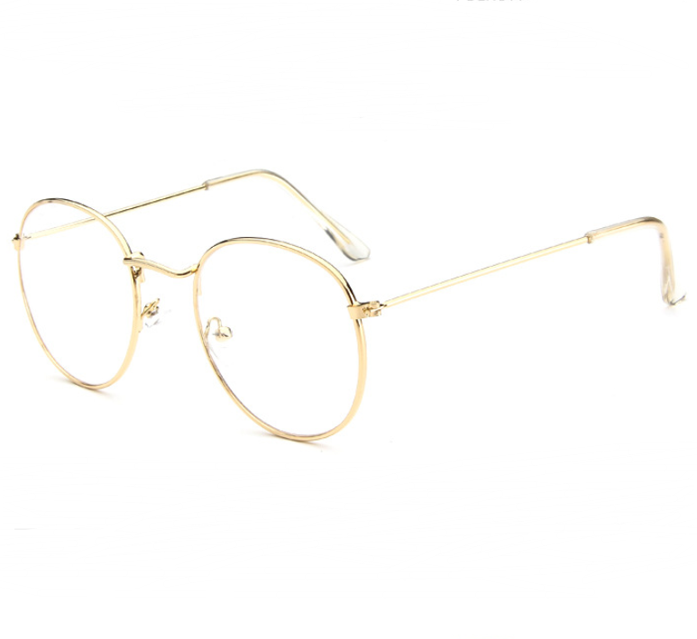 Vintage Round Metal Glasses Frame for Women