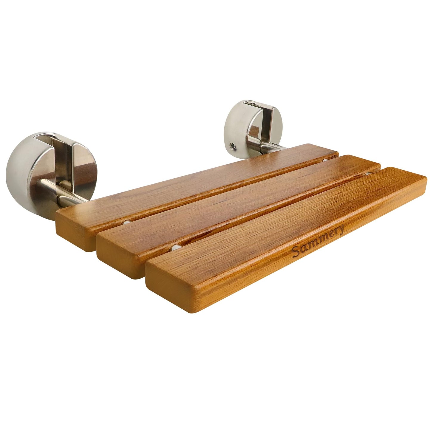 Dluxe Ave. 20" Folding Teak Shower Seat Wall Mounted Foldable