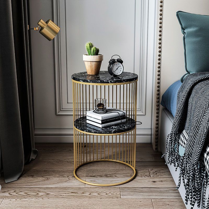 Nordic Marble Top Metal Side Table