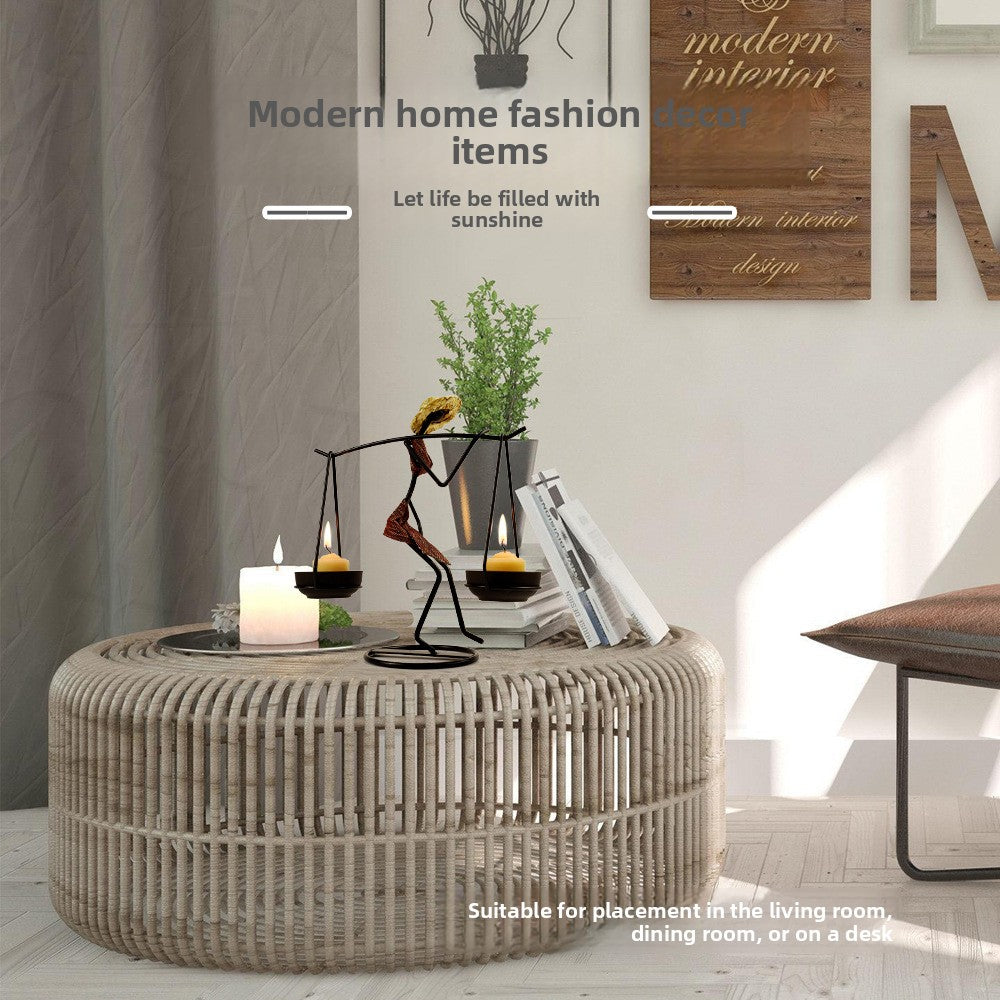 Elegant Dai Ethnic Candle Holder for Home Decor