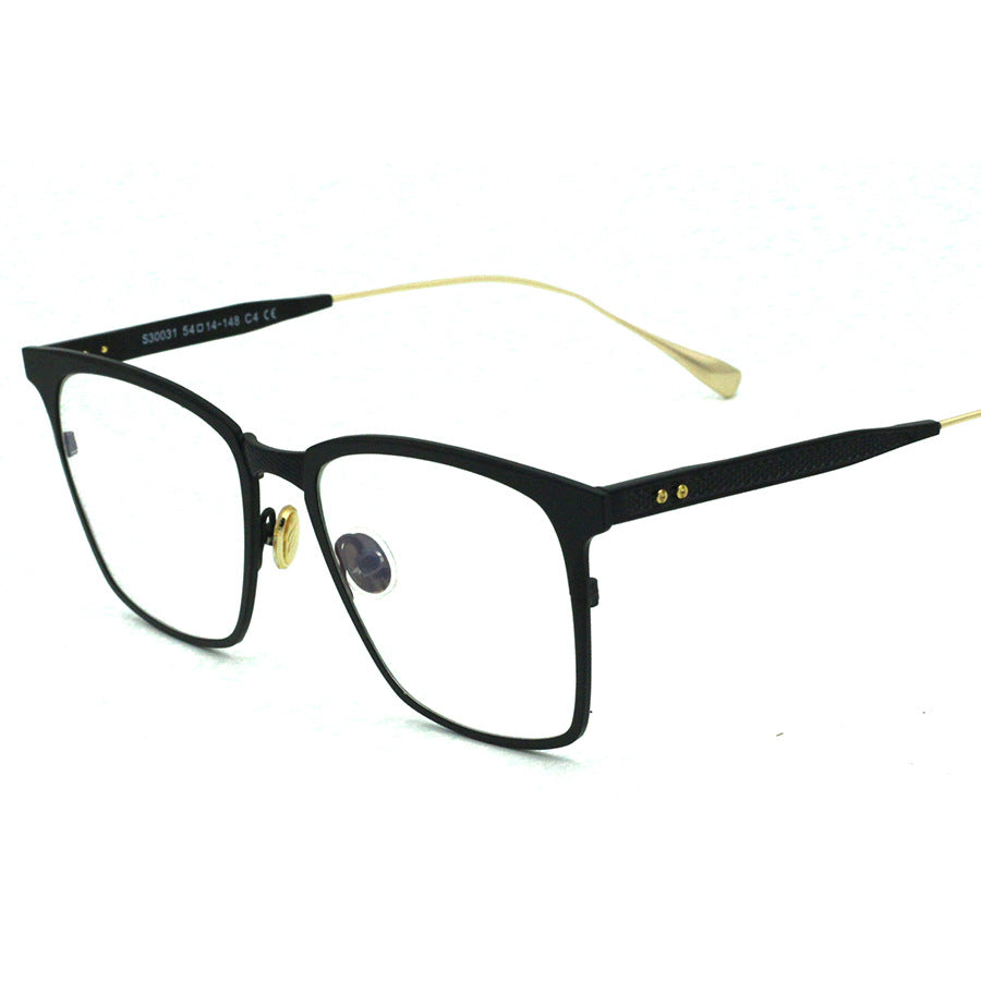 Trendy Square Metal Glasses Frame for Men and Women