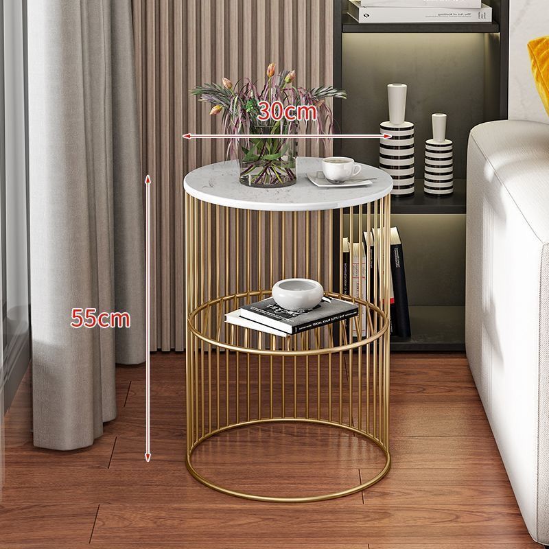 Nordic Marble Top Metal Side Table