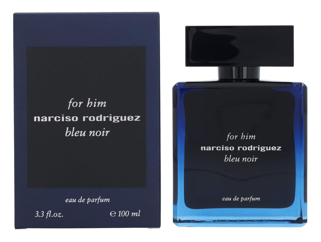 Dluxe Ave. Narciso Rodriguez Bleu Noir Eau de Parfum Spray for Men Blue 3.3 Ounce