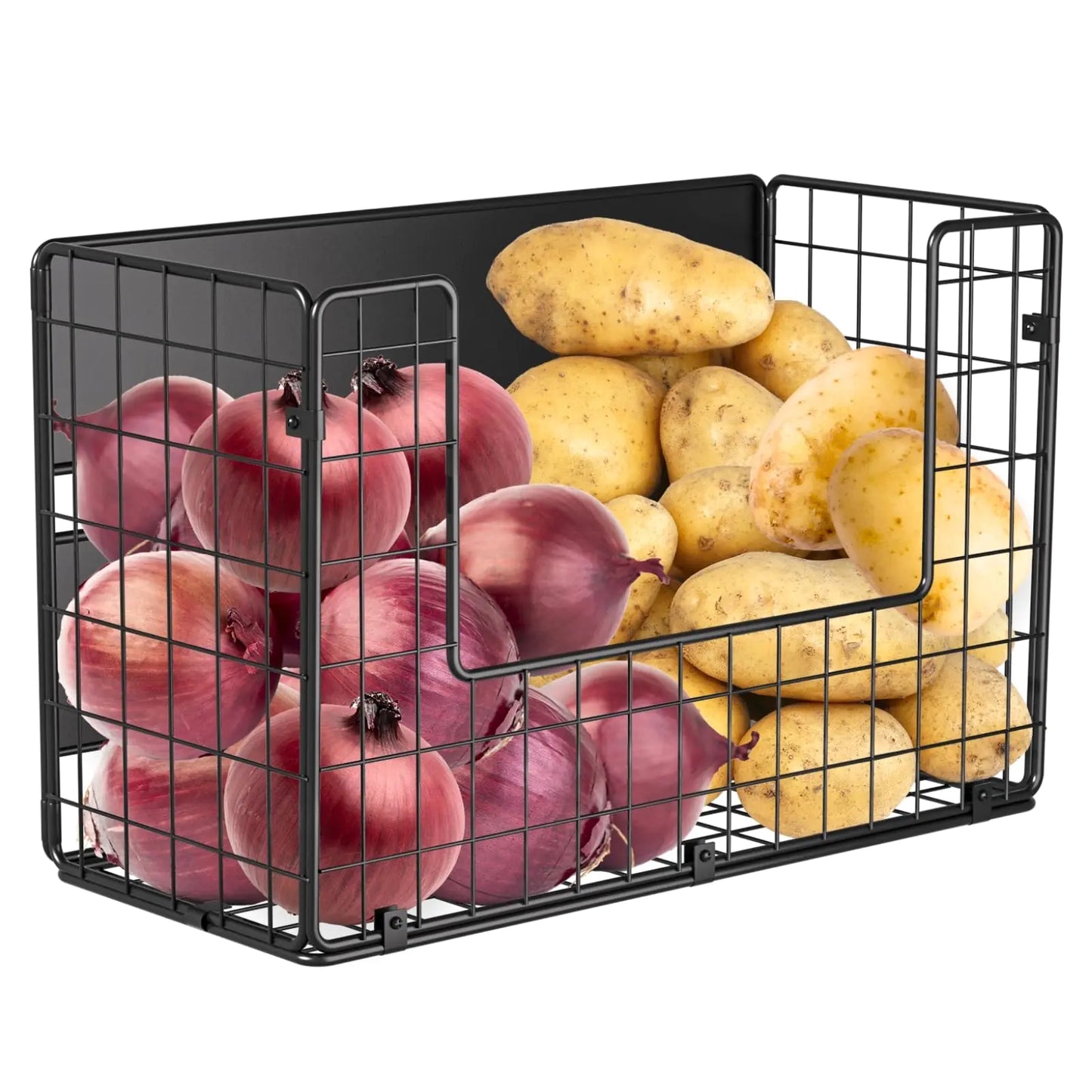 Dluxe Ave. Magnetic Shelf for Fridge Fruit Potato & Onion Storage Bins