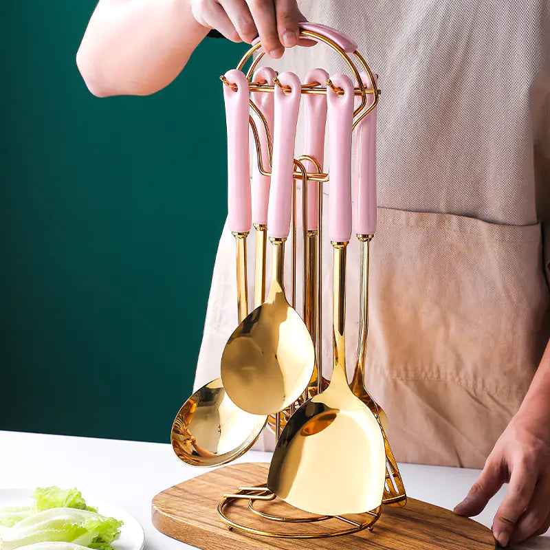 Dluxe Ave. Stainless Steel Kitchen Utensils Set