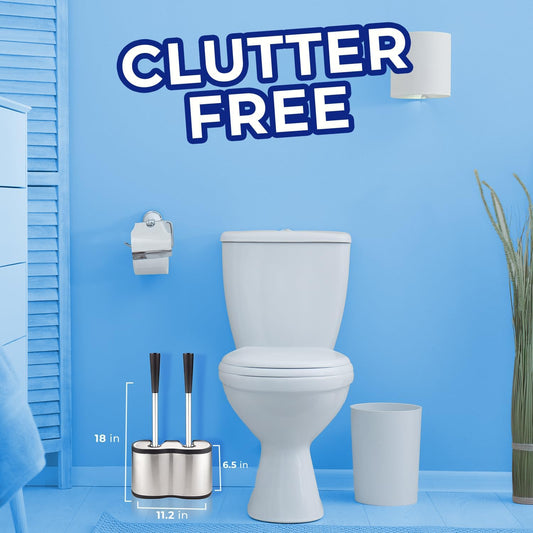 Dluxe Ave. 2 Pack Toilet Brush and Plunger Set
