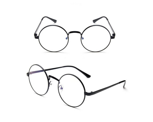 Round Frame Decorative Metal Glasses (Non-Prescription)