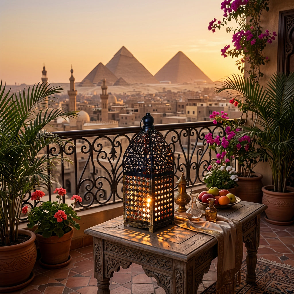 Moroccan Iron Hollow Candle Lantern