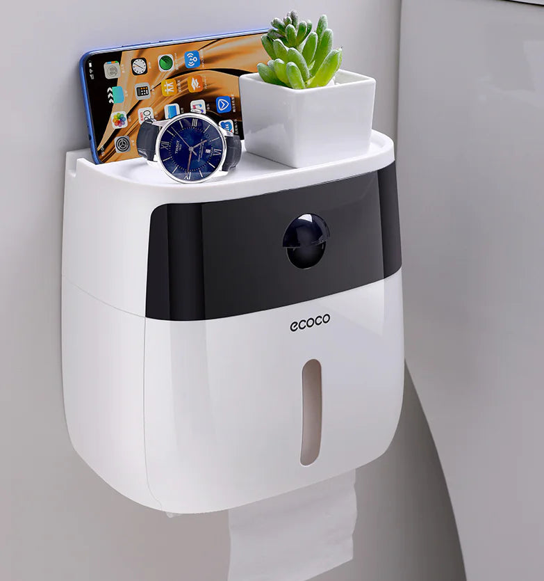 Dluxe Ave. Creative Waterproof Toilet Paper Holder and Tissue Rack