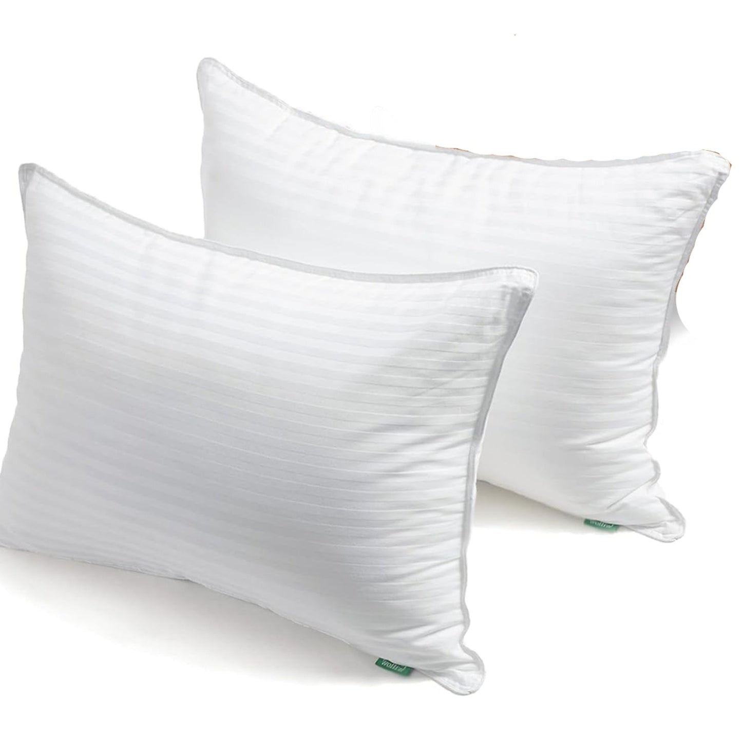 Dluxe Ave. ( KING )Premium Bed Pillows, Set of 2 20"x36", { MED./ FIRM }Luxury Hotel Quality Down