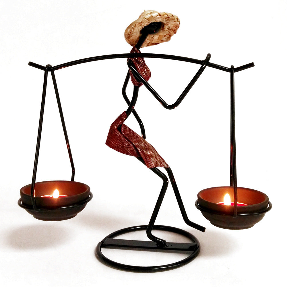 Elegant Dai Ethnic Candle Holder for Home Decor