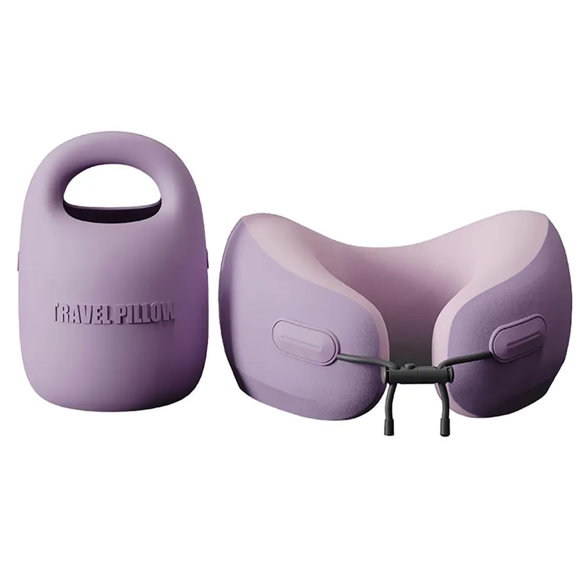 Dluxe Ave. Travel and Airplane Neck Pillow/ Memory Foam Neck Head & Chin Support