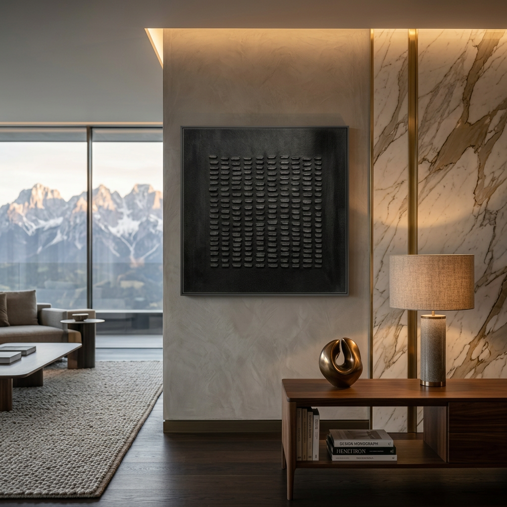 Dluxe Ave. Modern Abstract Hand-Painted Texture Decorative Painting