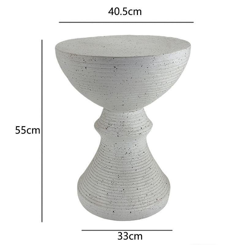 Artistic Rubber Wood Side Table